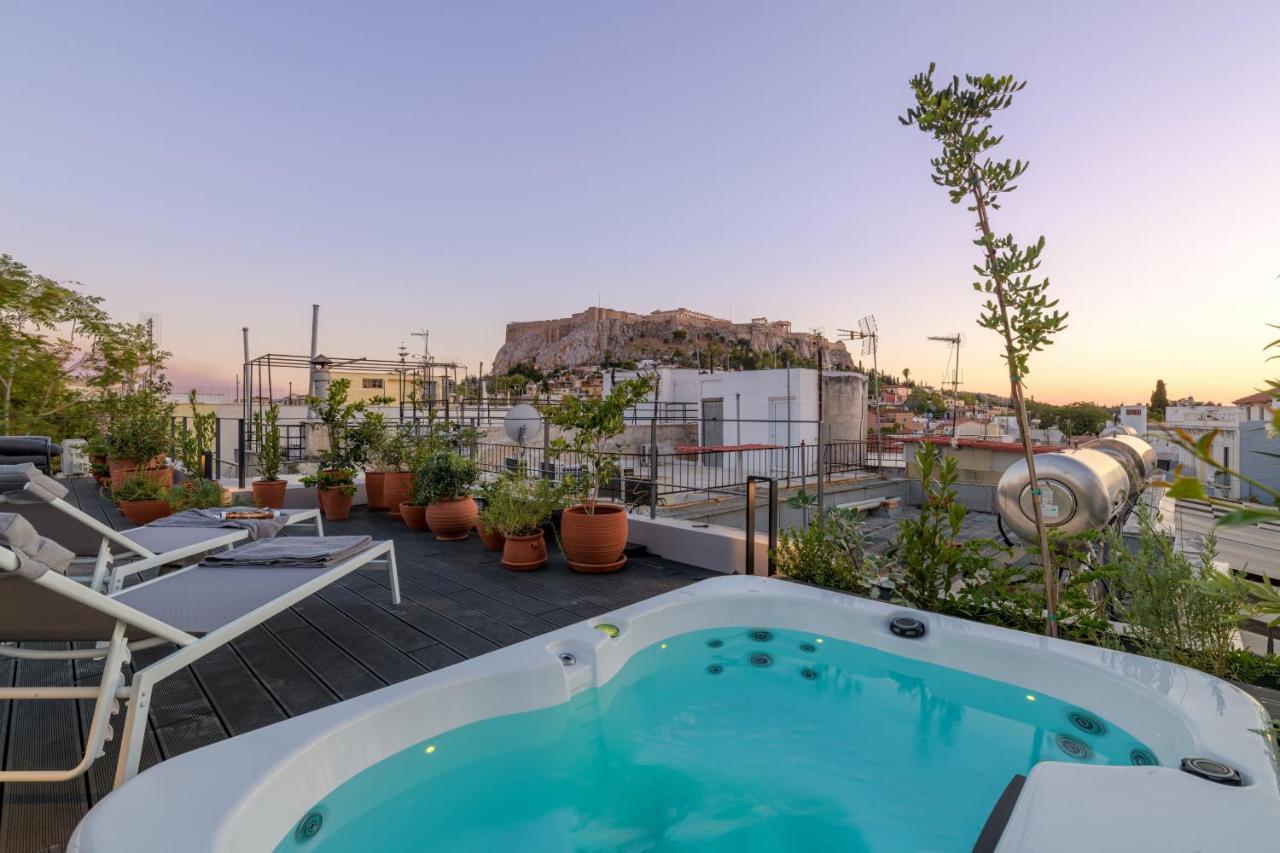 Meno Suite With Private Terrace - Jaccuzzi, Acropolis View Atina Dış mekan fotoğraf
